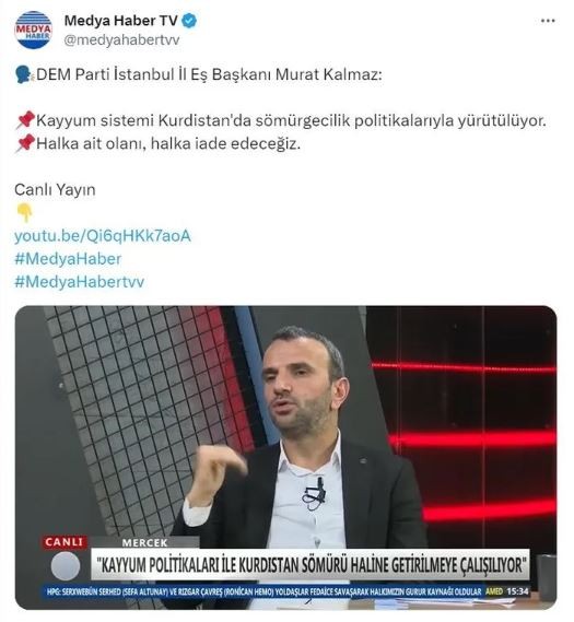 CHP'nin 'şeffaf' ittifak ortağı DEM'den devlete 'katliamcı' iftirası! PKK kanalında doğu illerimizi 'kürdistan' ilan ettiler