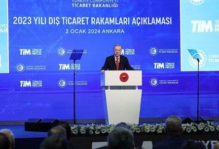 Başkan Erdoğan açıkladı! Cumhuriyet tarihinin ihracat rekoru kırıldı

