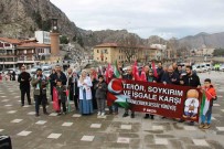 Amasya'da Hekim Ve Saglik Çalisanlarindan Israil'e Tepki Yürüyüsü Haberi