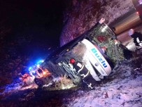 Kütahya'da Yolcu Otobüsü Devrildi Açiklamasi 18 Yarali