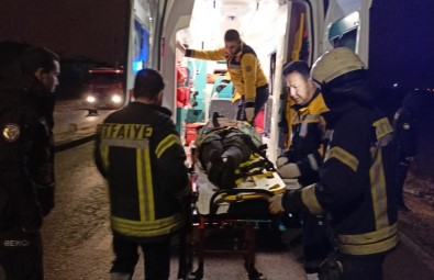 Karaman'da Takla Atan Otomobilin Sürücüsü Yaralandi