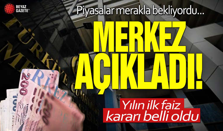 Merkez Bankası faiz kararı belli oldu! 2024'ün ilk TCMB toplantısı ve PPK kararı açıklandı