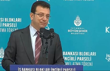 Murat Kurum projelerini açıkladığı anlarda Ekrem İmamoğlu'nun gerginliği