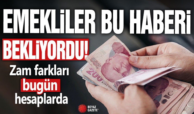 Milyonlarca emekli merakla bekliyordu! Zam farkları bugün hesaplarda