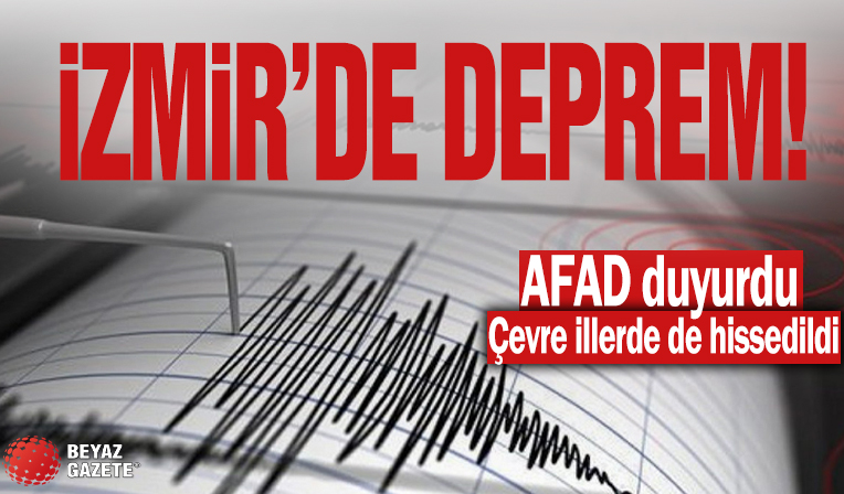 İzmir'de 5.1 büyüklüğünde deprem! Çevre illerde de hissedildi