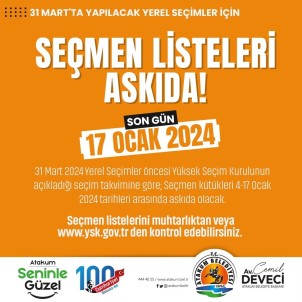 Seçmen Listeleri Askiya Çikiyor