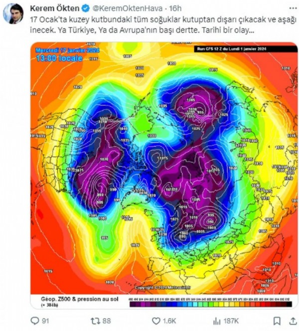 Türkiye ve Avrupa'nın başı dertte! Meteoroloji uzmanı uyardı Tarihte bir ilk yaşanacak
