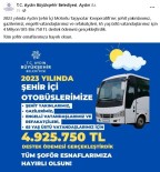 Büyüksehir'den Sehiriçi Otobüslere 4 Milyon 925 Bin Liralik Destek