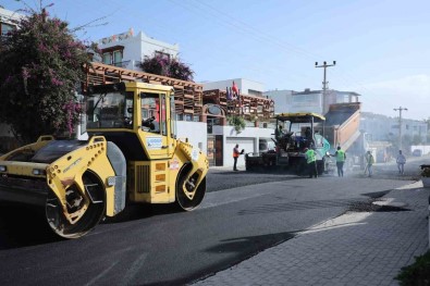 Bodrum'da 18 Bin Metre Sicak Asfalt Yapildi