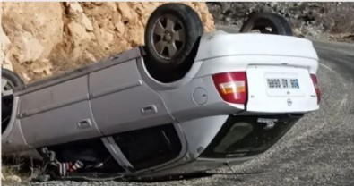 Batman'da araç takla attı: 1'i bebek 5 yaralı!