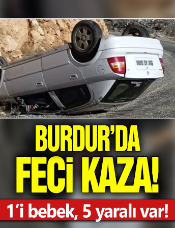Batman'da araç takla attı: 1'i bebek 5 yaralı!