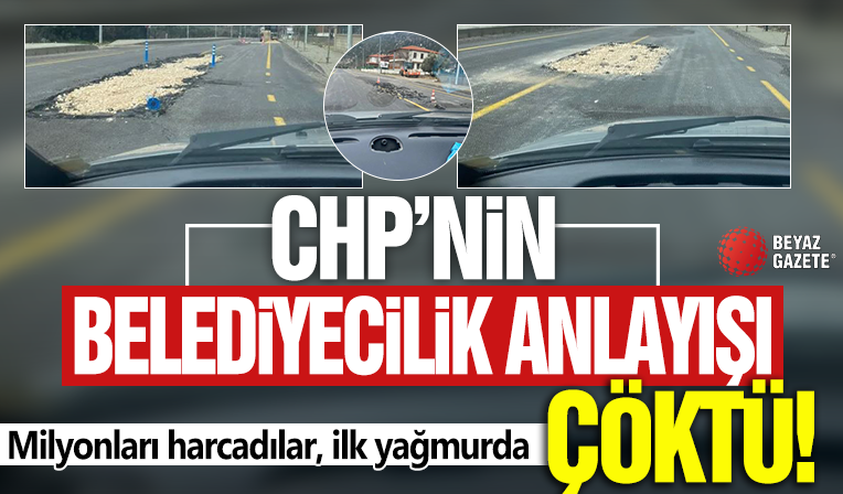Milyonlar harcandı! İlk yağmurda çöktü
