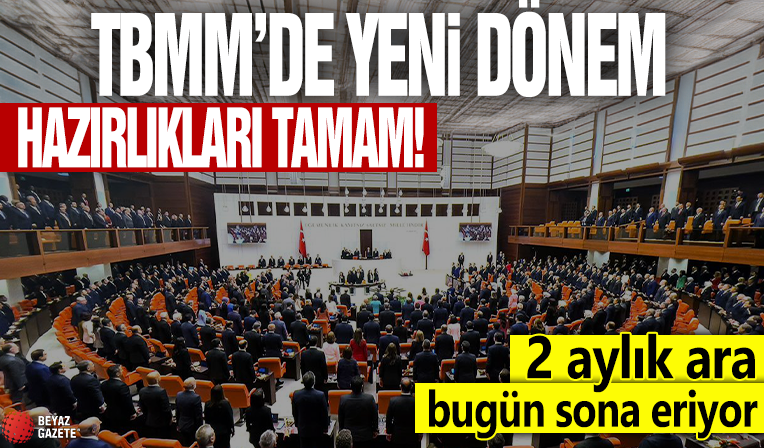 TBMM'de yeni dönem için hazırlıklar tamamlandı