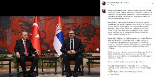 Aleksandar Vucic’ten Başkan Erdoğan paylaşımı: En etkili devlet adamlarından biri