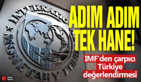 IMF'den çarpıcı Türkiye değerlendirmesi! Adım adımv