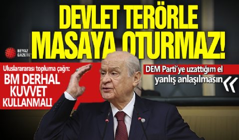 Devlet Bahçeli'den önemli açıklamalar!