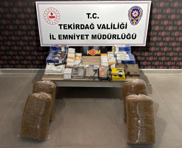 Tekirdağ'da kaçakçılık operasyonu