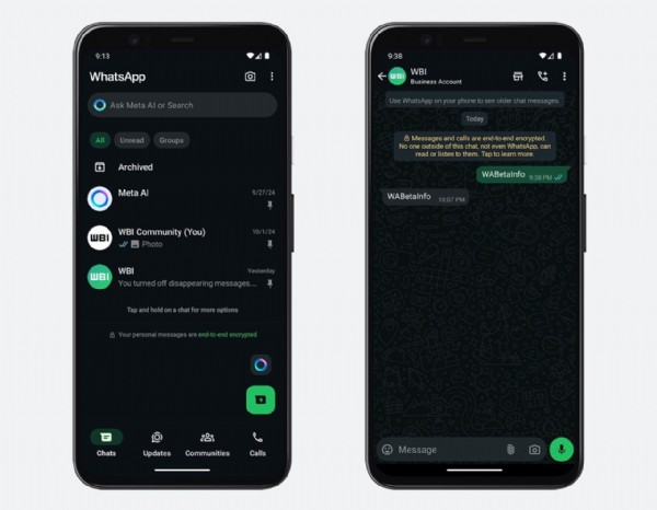 WhatsApp tasarımı sil baştan değişiyor! Koyu mod yerine...