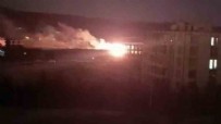 Panik anları: Trafo bomba gibi patladı