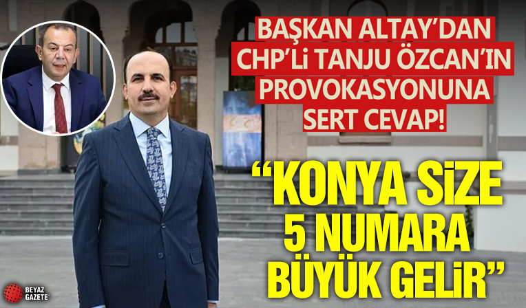 CHP'li Tanju Özcan'ın 'çöp provokasyonuna' Başkan Altay'dan tokat gibi cevap: Konya size 5 numara büyük gelir