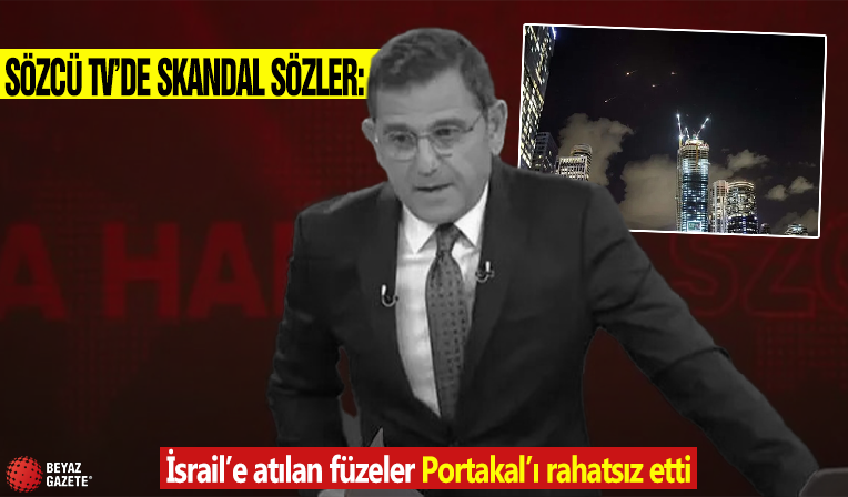 İsrail'e atılan füzeler Fatih Portakal'ı rahatsız etti: Sözcü TV'de skandal sözler!