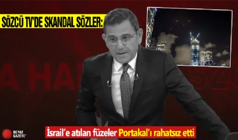 İsrail'e atılan füzeler Fatih Portakal'ı rahatsız etti: Sözcü TV'de skandal sözler!