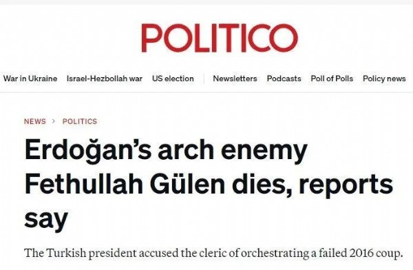 Terörist Gülen'in ölümü dünyada böyle yankılandı! Tepki çeken manşet