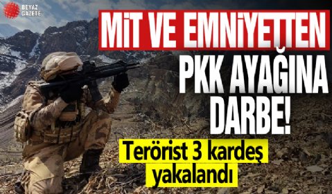 MİT ve Emniyet'ten PKK'nın Avrupa ayağına darbe! Terörist 3 kardeş yakalandı