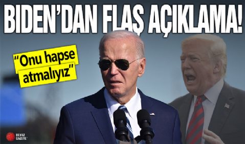 ABD Başkanı Biden: Trump'ı hapse atmalıyız