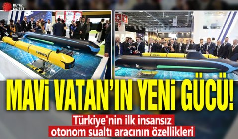 Mavi Vatan'ın yeni gücü! Türkiye'nin ilk insansız otonom sualtı aracının özellikleri