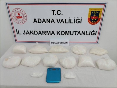 Adana'da 10 kilo 244 gram metanfetamin bulundu