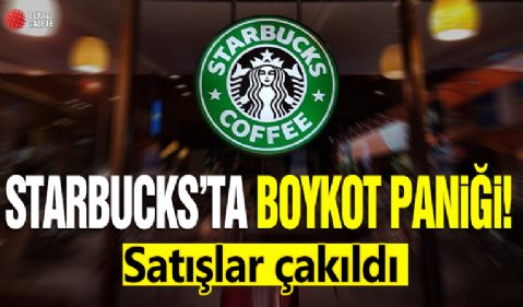 Starbucks'ta boykot paniği: Satışlar çakıldı!