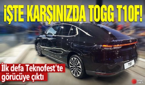 İşte karşınızda Togg T10F! İlk defa Teknofest'te görücüye çıktı