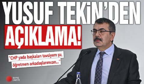 Yusuf Tekin: Öğretmen arkadaşlarımızın duygularını istismar etmesinler