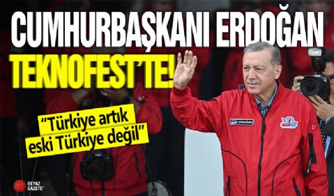 Cumhurbaşkanı Erdoğan TEKNOFEST'te açıklamalarda bulunuyor