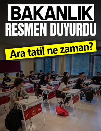 Milli Eğitim Bakanlığı resmen duyurdu! Ara tatil tarihleri belli oldu