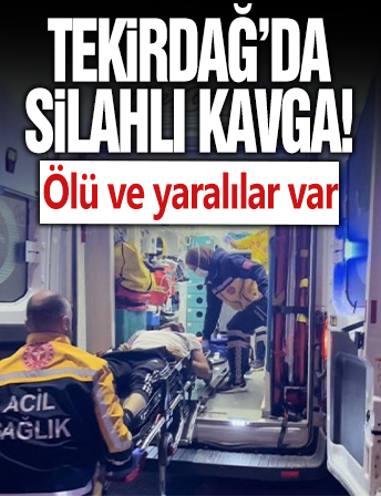 Tekirdağ'da alkollü restoranda silahlı kavga