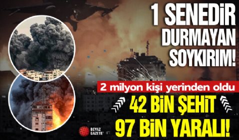 365 gündür durmayan soykırım: Siyonist İsrail bir yılda 17 bini bebek ve çocuk 42 bin kişiyi şehit etti!