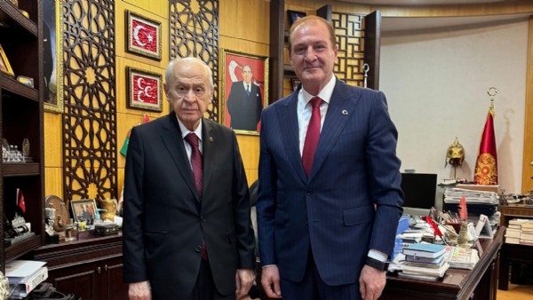 Türkiye Tekvando Federasyonu Başkanı, Bahçeli'yi ziyaret etti