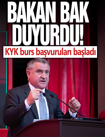 Bakan Bak duyurdu! Burs ve kredi başvuruları başladı