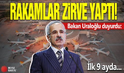 Bakan Uraloğlu açıkladı! İlk 9 ayda 177 milyon yolcuya hizmet verildi