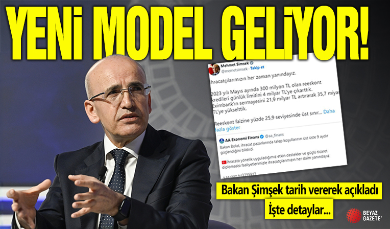 Yeni model geliyor! Bakan Şimşek tarih vererek açıkladı: İhracatçılarımızın her zaman yanındayız