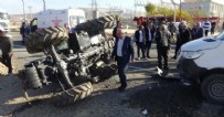 Batman’da minibüs ile traktör birbirine girdi: 2’si ağır, 5 yaralı