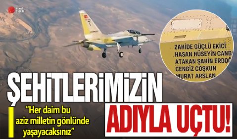 HÜRJET'in ikinci prototipi TUSAŞ şehitlerinin adıyla havalandı