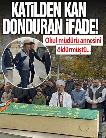 Tekirdağ'da okul müdürü annesini öldüren katil evlattan kan donduran ifade: Saatlerce düşündüm ve bekledim