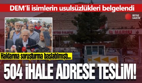 DEM’li Ahmet Türk ve Devrim Demir’in usulsüzlüğü belgelendi: 504 ihale adrese teslim!