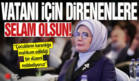 Emine Erdoğan: Çocukların karanlığa mahkum edildiği bir düzeni reddediyoruz