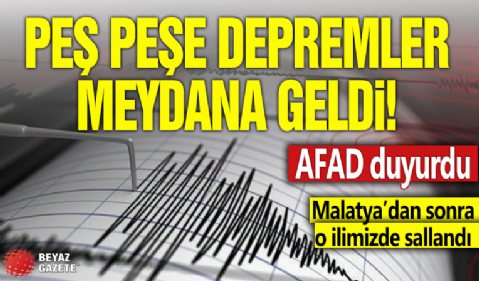 Malatya'da korkutan deprem! AFAD duyurdu