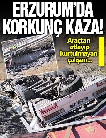 Erzurum'da korkunç kaza