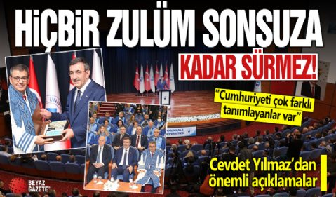 Cevdet Yılmaz: Bingöl'de doğup Cumhurbaşkanı Yardımcısı olabildiysem cumhuriyet sayesinde